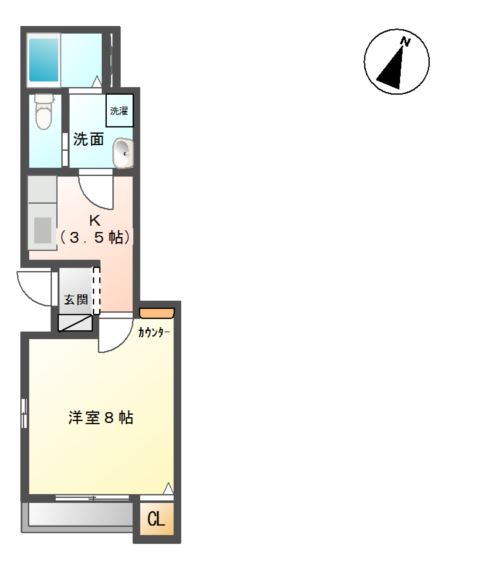 アルモニ原町の間取り