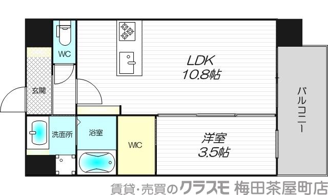 三国本町の完工年月(2026年2月)築の賃貸マンションの間取り