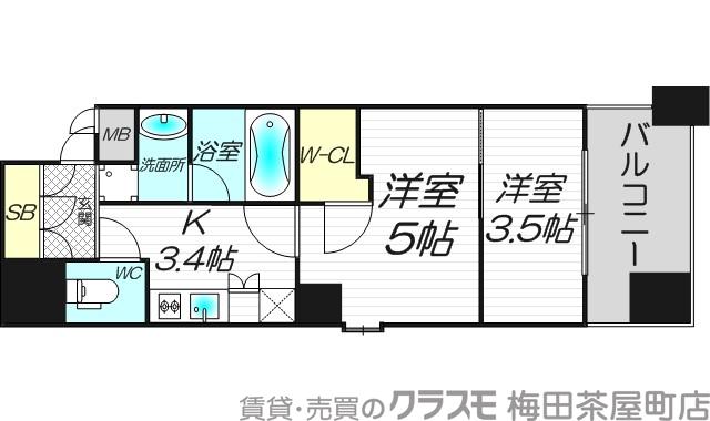 Gate Court Higashimikuniの間取り