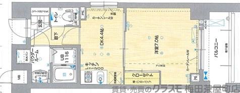 エイペックス新大阪の間取り