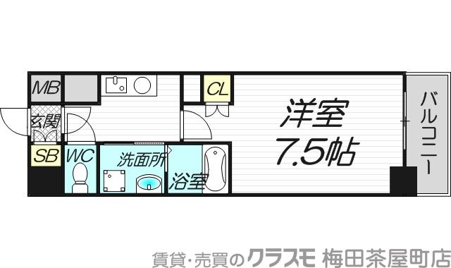 エステムヒルズ新大阪の間取り