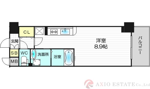 LOWLANDS西天満の間取り