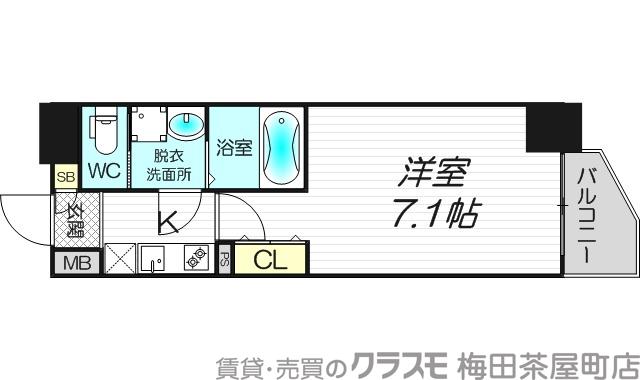 インザグレイス新大阪ソレアードの間取り