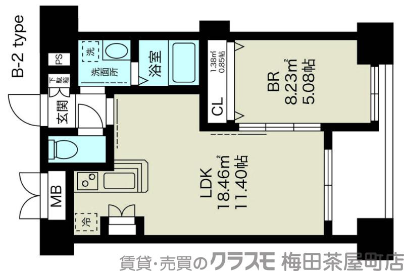 広芝町の完工年月(2006年3月)築の賃貸マンションの間取り