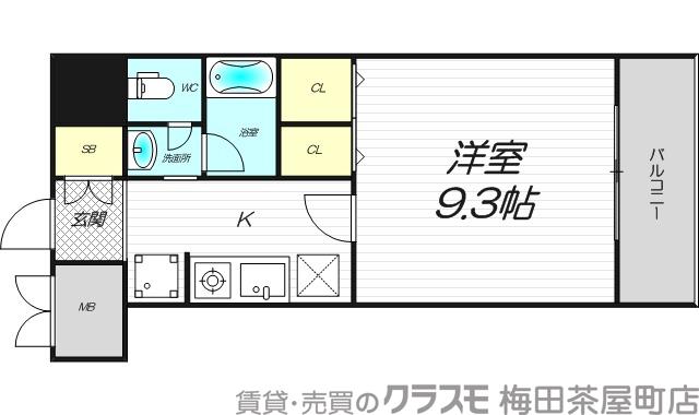 東中島の完工年月(2001年3月)築の賃貸マンションの間取り