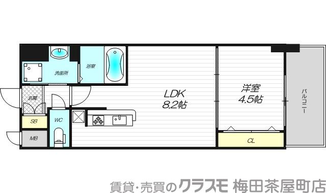 東中島の完工年月(2006年10月)築の賃貸マンションの間取り