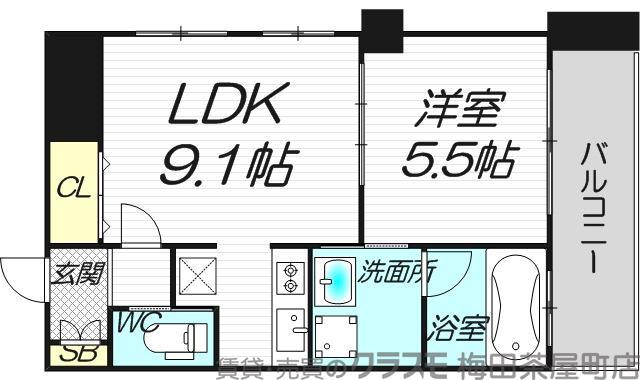 東中島の完工年月(2007年4月)築の賃貸マンションの間取り