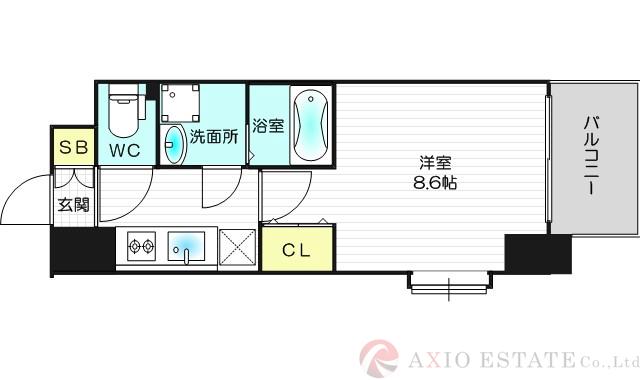 LOWLANDS西天満の間取り
