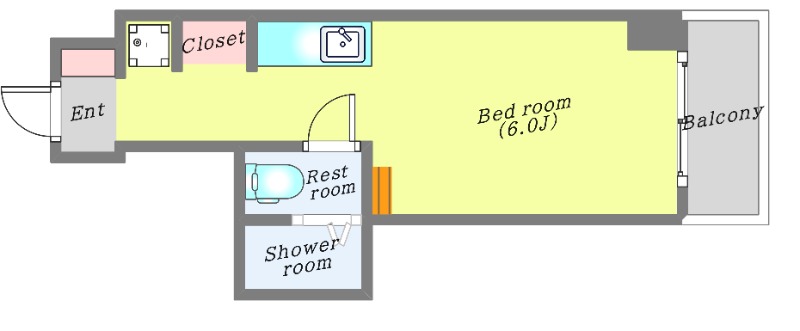 アソルティ東二番丁レジデンスの間取り