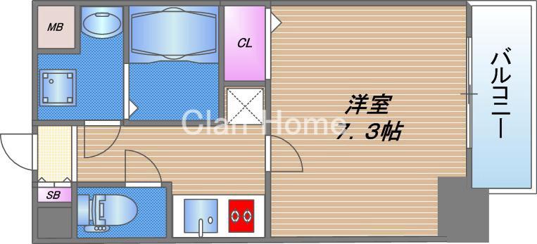 Metrosa深江橋の間取り