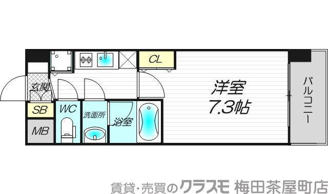 レオングラン新大阪レジデンスの間取り