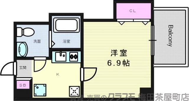 フレンシアノイエ東三国の間取り