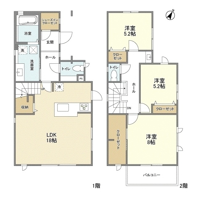 北春日丘二丁目戸建の間取り