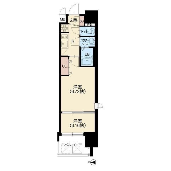 AELL OSAKA EASTの間取り