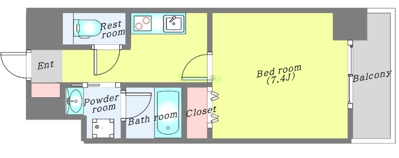 パークフラッツ本町の間取り