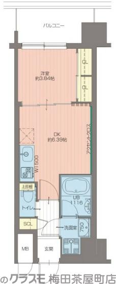 プレジオ松屋町の間取り