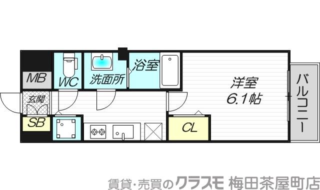 東中島の完工年月(2017年2月)築の賃貸マンションの間取り