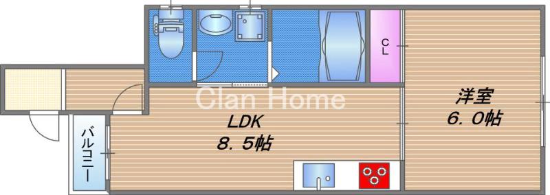 クルーズ生野西の間取り