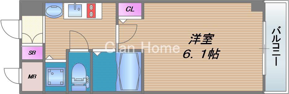 プレサンス大阪城公園パークプレイスの間取り