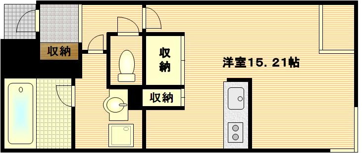 七条御所ノ内南町の完工年月(2006年3月)築の賃貸マンションの間取り