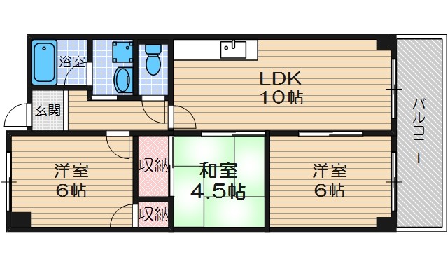 ニューハイツ相互の間取り
