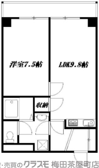 樋之口町の完工年月(1985年1月)築の賃貸マンションの間取り