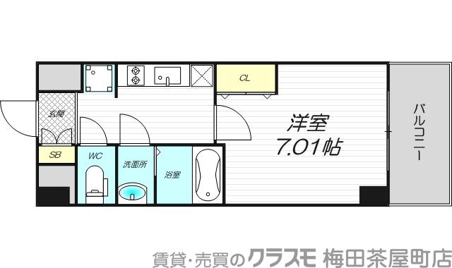 Alivis Shimo-Shinjo SoL TERRACの間取り