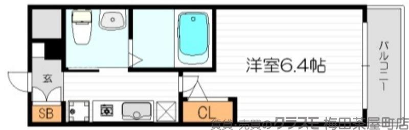 エスリード野田阪神駅前の間取り