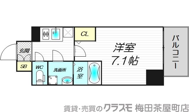 サムティ福島Rufleの間取り