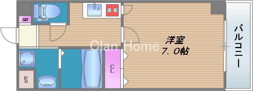 セレブコート玉造の間取り