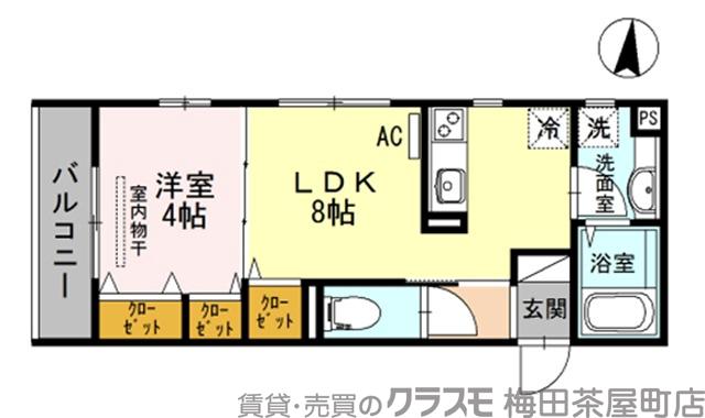 垂水町の完工年月(2015年11月)築の賃貸アパートの間取り