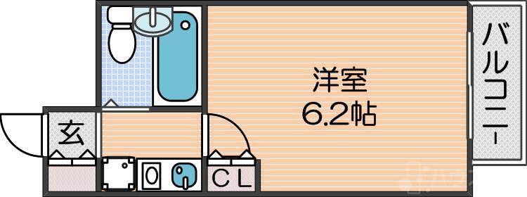 墨江の完工年月(1991年10月)築の賃貸マンションの間取り