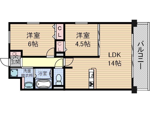 ソシア千里丘の間取り