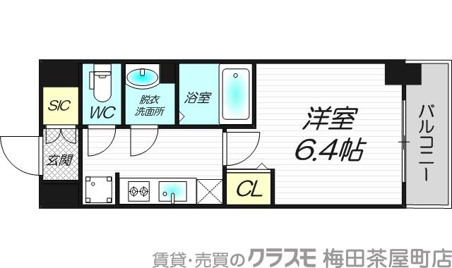 十八条の完工年月(2022年6月)築の賃貸マンションの間取り