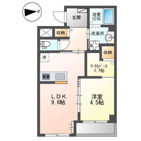 ブランキューブ南摂津の間取り