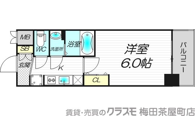 西中島の完工年月(2020年1月)築の賃貸マンションの間取り