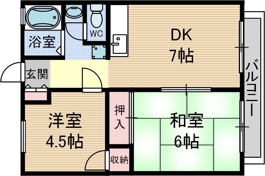 サンシティ西田の間取り