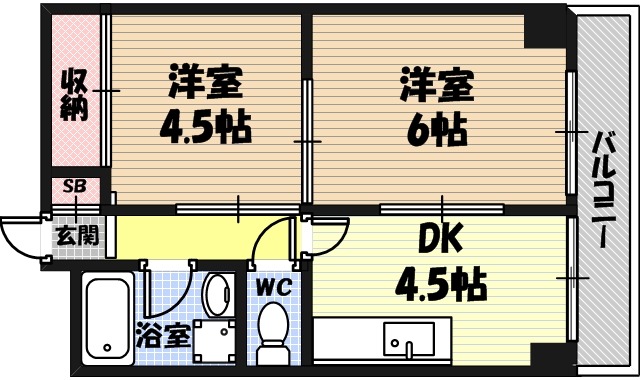 ラパンジール京橋の間取り