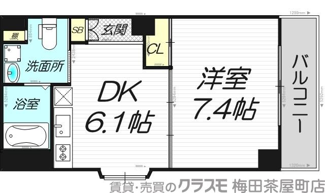 十三東の完工年月(2005年3月)築の賃貸マンションの間取り