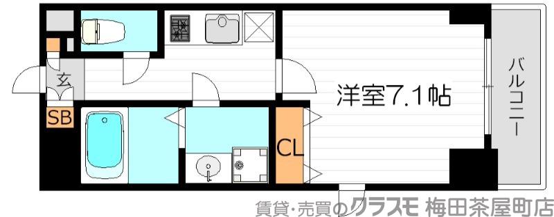 S-RESIDENCEHommachiMarksの間取り