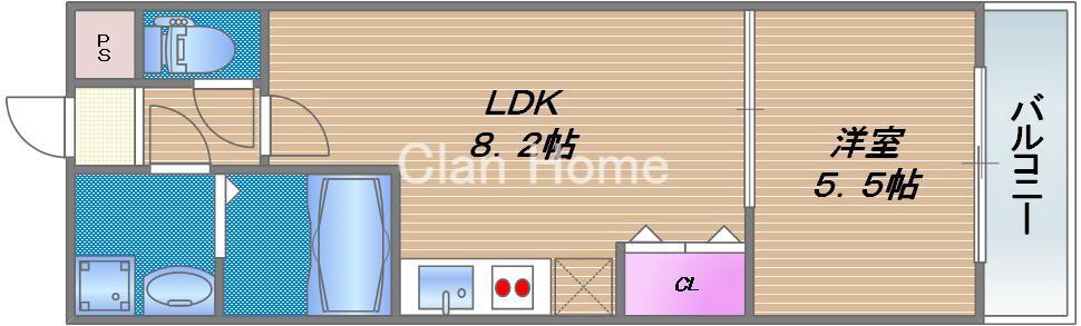 フジパレス城東諏訪Ⅰ番館の間取り