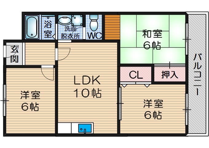 アンセスター91の間取り