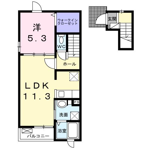 ソレアード中野栄 2ndの間取り