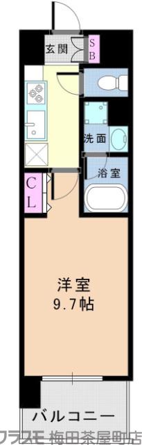 ラルシェパルク新大阪の間取り