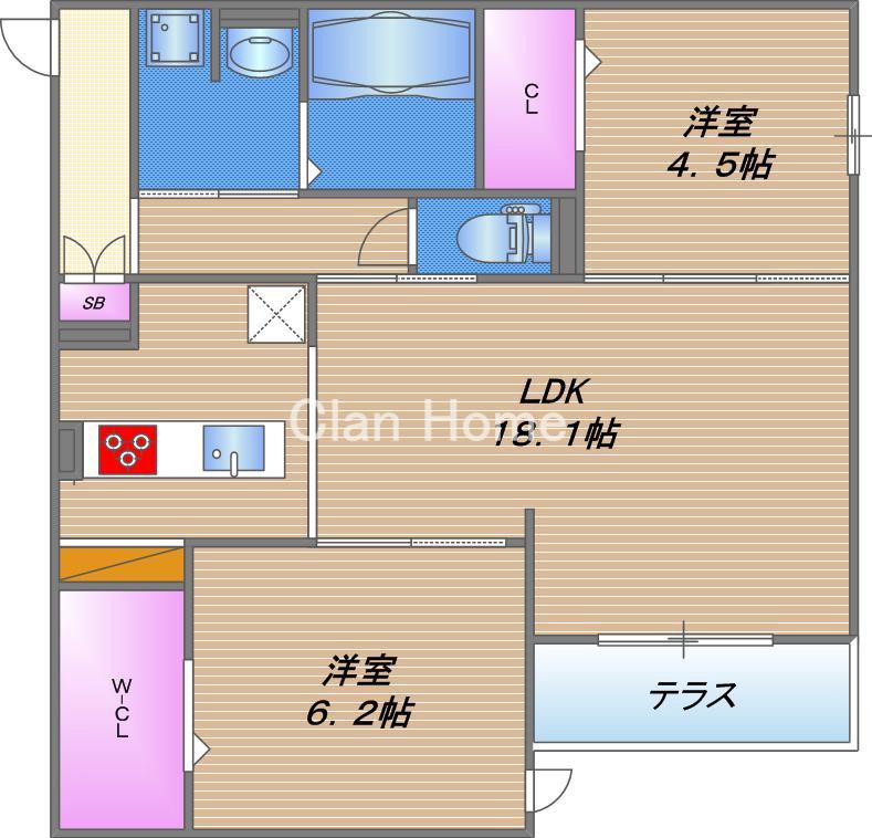 Maison de Espoir 永田の間取り