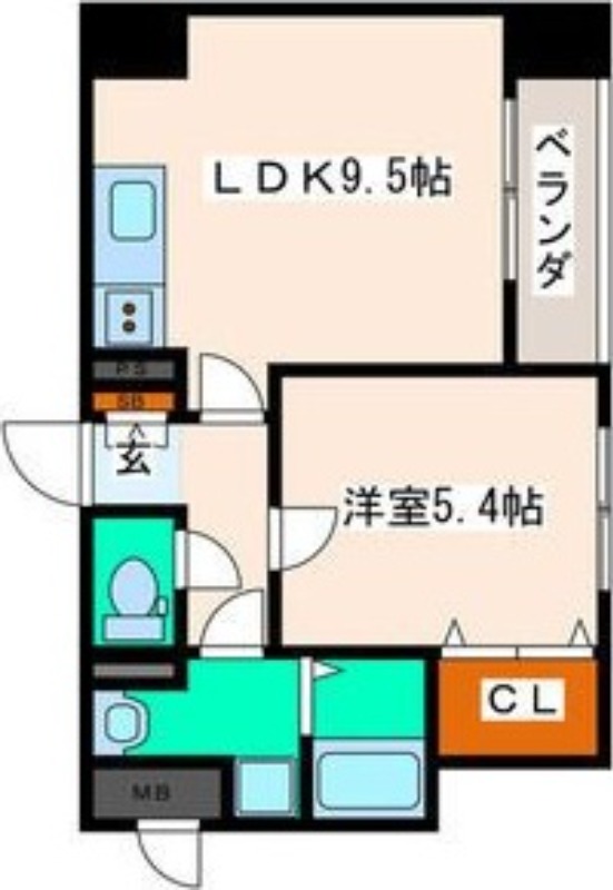 県庁前レジデンスの間取り