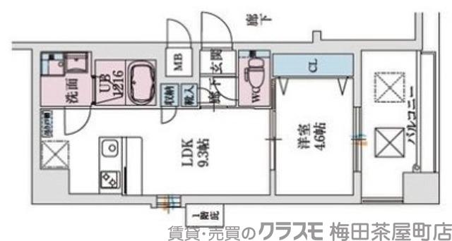 スプランディッド新大阪Ⅷの間取り