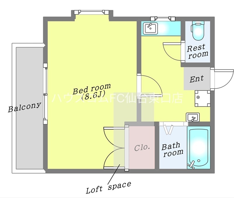 ハイツフレグランスの間取り