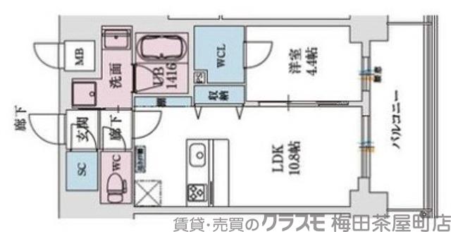 スプランディッド新大阪Ⅷの間取り