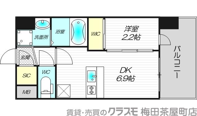 十三本町の完工年月(2024年8月)築の賃貸マンションの間取り